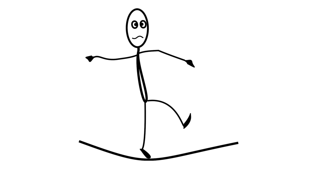 stick man balance, vertigo dizziness treatment chiropractor